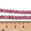 Natural Red Tourmaline Beads Strands G-RM250101-C11-3