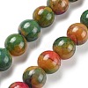 Natural Multi-Color Agate Beads Strands G-A261-B04-14mm-2