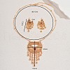 Ethnic Style Brass Cubic Zirconia Hollow Moon Necklace & Earring Sets for Women Party Wear RS4463-2