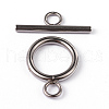 304 Stainless Steel Ring Toggle Clasps STAS-L176-12P-1