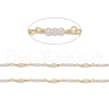 Handmade CCB Plastic Imitation Pearl Beaded Chains CHC-K011-27G-2