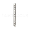 304 Stainless Steel Micro Pave Clear Cubic Zirconia Pendants STAS-Z126-05P-1