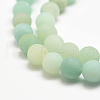 Natural Amazonite Bead Strands X-G-G684-03-8mm-3