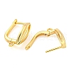Brass Hoop Earring Findings with Latch Back Closure KK-M286-21G-2