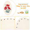 Wooden Knitting Crochet Bottoms Set WOOD-WH0027-15-7