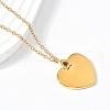 304 Stainless Steel Pendant Necklaces for Women NJEW-U040-02C-G-3