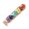 Chakra Gemstone Round Beaded Big Pendants PALLOY-TA00106-3