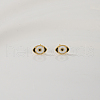 Elegant Stainless Steel Enamel Evil Eye Stud Earrings AG3278-4-1
