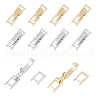 SUPERFINDINGS 20Pcs 2 Colors Eco-Friendly Brass Watch Band Clasps KK-FH0007-67-1