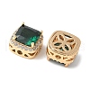 Brass Micro Pave Cubic Zirconia Beads KK-A253-20G-03-2
