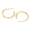 Rack Plating Brass Ring Stud Earrings for Women EJEW-K245-12G-2