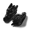 Natural Obsidian Healing Dragon Head Figurines DJEW-L010-05G-2