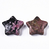 Mother's Day Gifts Natural Rhodonite Star Shaped Worry Stones G-T132-002A-10-2