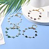 Natural Mixed Gemstone Chip Beaded Bracelet for Girl Women BJEW-JB06983-2