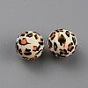 Printed Wood Beads WOOD-SZC0001-07D-2