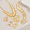 Vintage Brass Multi-layer Coin Tassel Jewelry Set for Women ZE1443-1