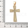 Brass Micro Micro Pave Clear Cubic Zirconia Pendants KK-A212-01K-G-3