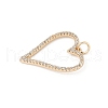 Brass Micro Pave Cubic Zirconia Pendants KK-Z107-15G-02-2