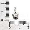 Brass Micro Pave Cubic Zirconia Charms KK-D356-05E-P-3