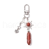 Natural Red Jasper Pendant Decorations HJEW-JM03020-01-2