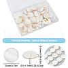 SUNNYCLUE 2 Strands Natural Freshwater Shell Beads BSHE-SC0001-20B-2