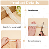 25M Polyester Tassel Ribbon OCOR-WH0091-27A-4