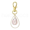 Teardrop Glass Dried Flower Pendant Decoration KEYC-JKC00978-4