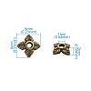 Tibetan Style Bead Caps TIBEB-TA0001-11-NR-7