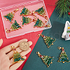 SUNNYCLUE 10Pcs Christmas Theme Alloy Big Pendant Decoration HJEW-SC0001-70-3