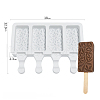 Food Grade DIY Rectangle Ice-cream Silicone Molds DIY-D062-06B-7
