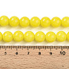 Baking Painted Opaque Glass Beads Strands GLAA-T032-P10mm-16-4