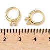 Brass Pave Cubic Zirconia Charms KK-Q068-26G-2
