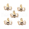 Brass Enamel Pendants KK-P207-007G-RS-1