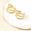 Brass Cuff Earrings EJEW-F370-08G-1