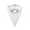 Tarnish Resistant 304 Stainless Steel Pendant Cabochon Settings STAS-F287-10P-2