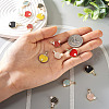 Craftdady 14Pcs 7 Style Zinc Alloy Enamel Pendants ENAM-CD0001-26-14