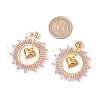 Iron Heart Dangle Stud Earrings EJEW-MZ00405-02-3