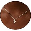 Fashionable Brass Letter Heart Pendant Necklaces for Women FS-WGD0E1D-42-1