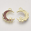 Alloy Enamel Pendants X-ENAM-N051-21A-2