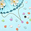 40Pcs 8 Colors Alloy Enamel Pendants ENAM-CJ0004-64-6