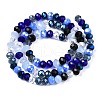 Electroplate Glass Beads Strands EGLA-SZ0001-32H-3