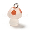 Spray Painted Luminous Resin Pendants RESI-A017-05D-2