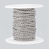Tarnish Resistant 304 Stainless Steel Rope Chains CHS-K007-01A-2