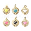 Eco-Friendly Rack Plating Brass Micro Pave Cubic Zirconia Pendants KK-F845-33G-1