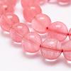 Cherry Quartz Glass Bead Strands G-P256-06-10mm-3