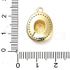 Brass Micro Pave Cubic Zirconia Pendants KK-L229-030G-3