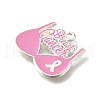 Breast Cancer Pink Awareness Ribbon Theme Alloy Enamel Pendants ENAM-C026-01H-S-2