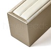 2Pcs 2 Styles Imitation Leather Jewelry Ring Display Stands ODIS-K005-07-3