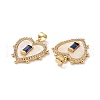 Brass Micro Pave Cubic Zirconia Pendants ZIRC-F134-22G-01-3
