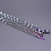 Ion Plating(IP) Unisex 304 Stainless Steel Dapped Chains Necklaces TH9045-4-1